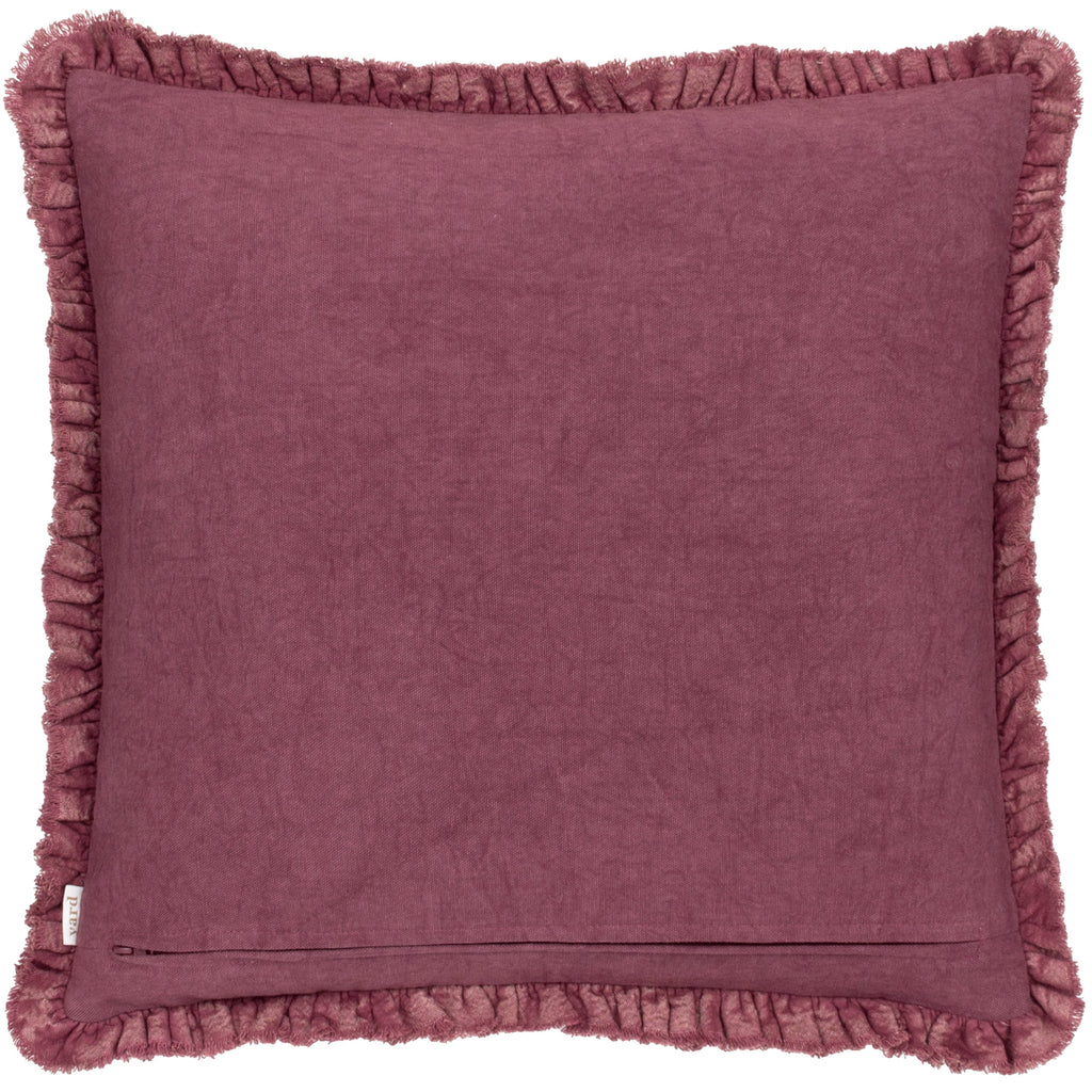 Bertie Washed Cotton Velvet Cushion