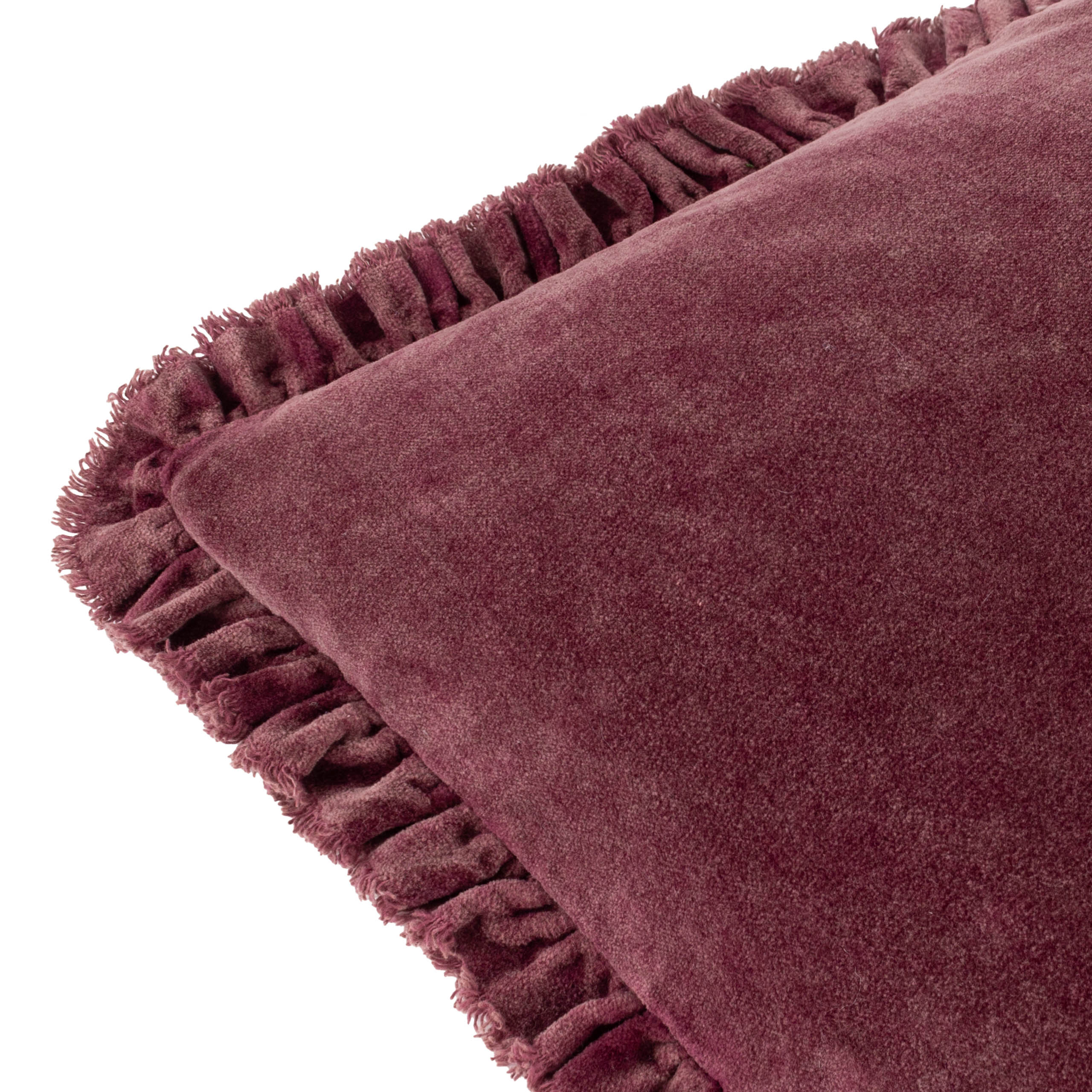 Bertie Washed Cotton Velvet Cushion