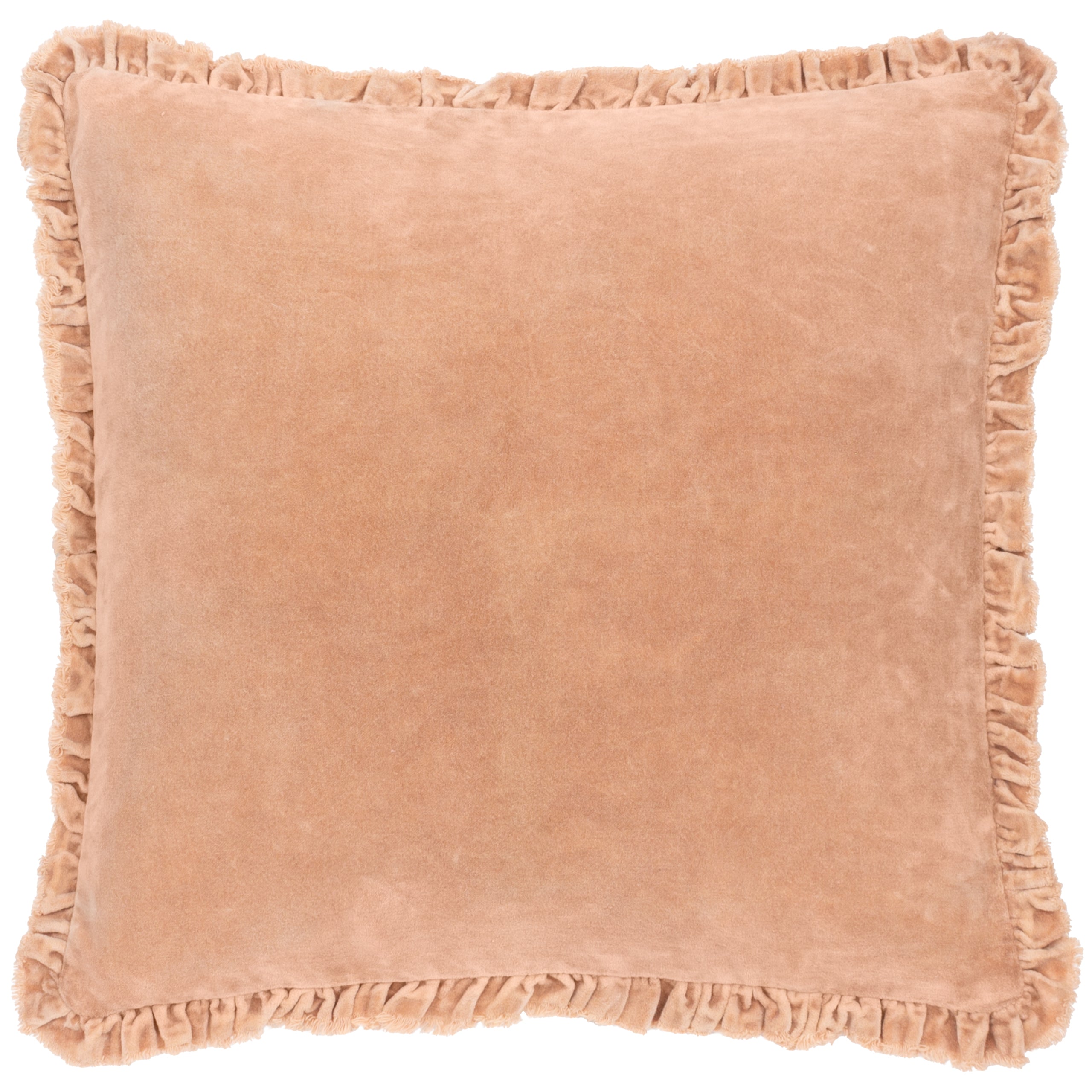 Bertie Washed Cotton Velvet Cushion