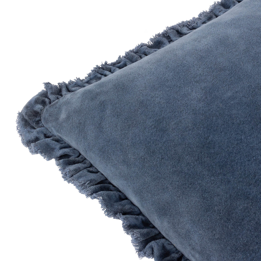 Bertie Washed Cotton Velvet Cushion