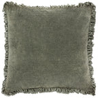Bertie Washed Cotton Velvet Cushion