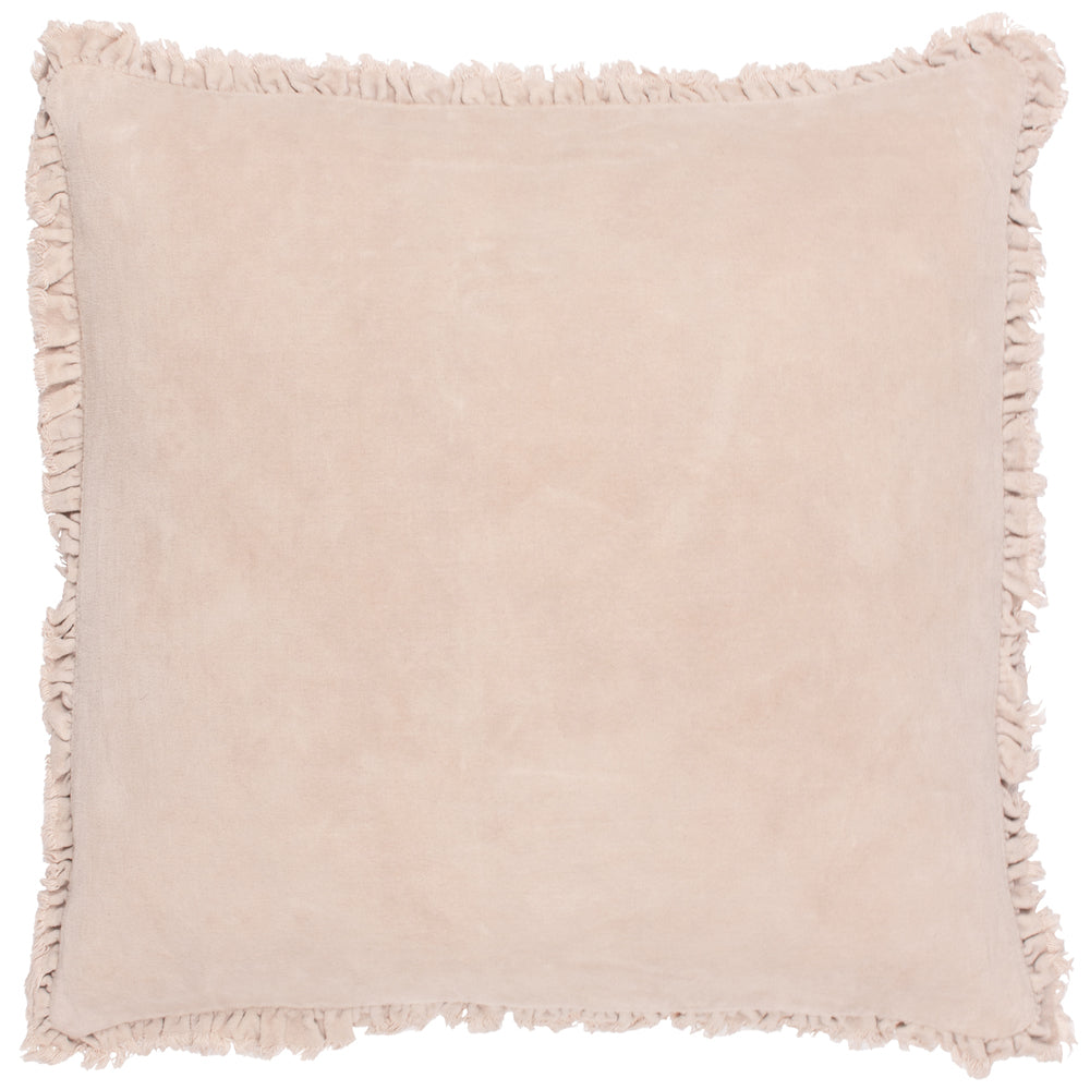 Bertie Washed Cotton Velvet Cushion
