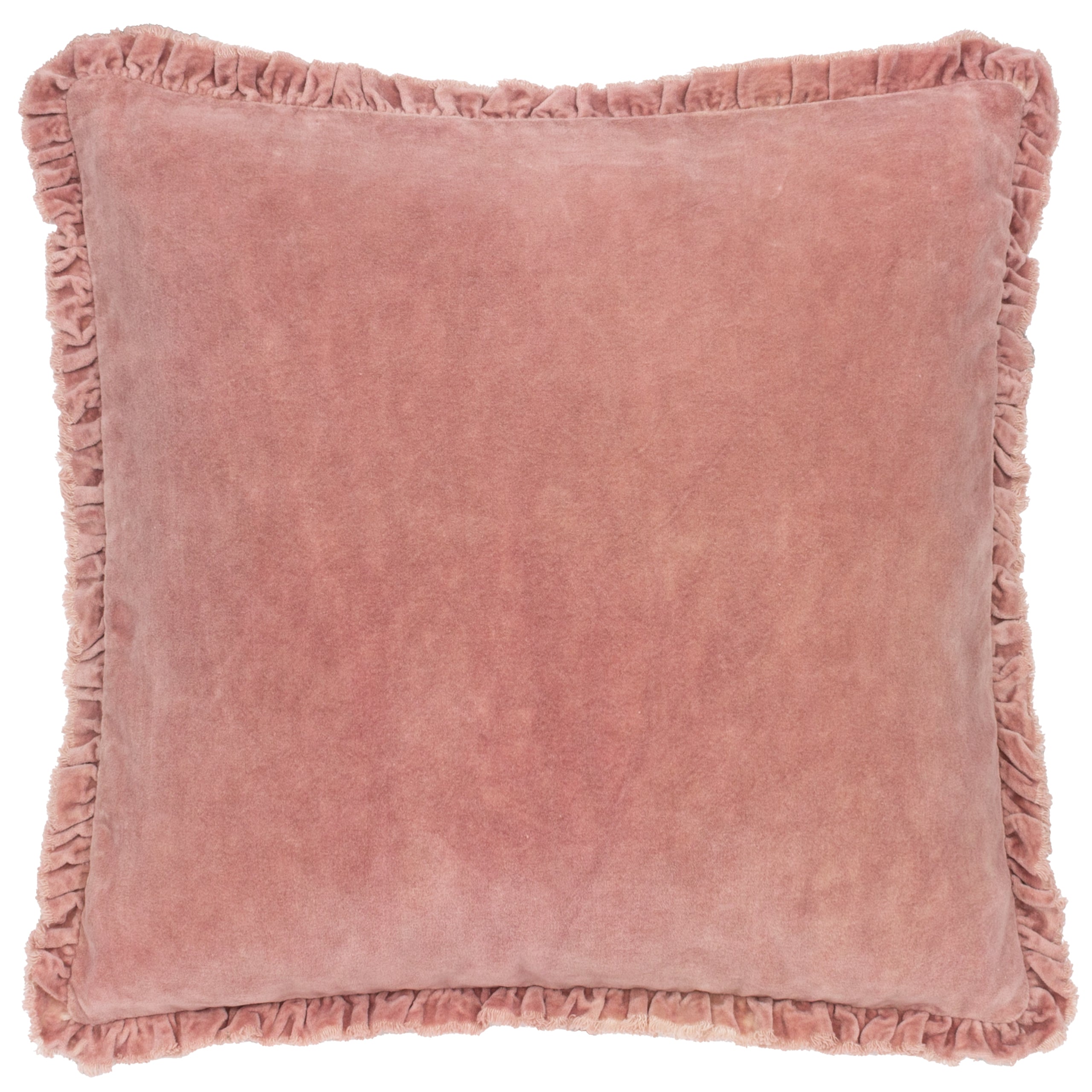 Bertie Washed Cotton Velvet Cushion