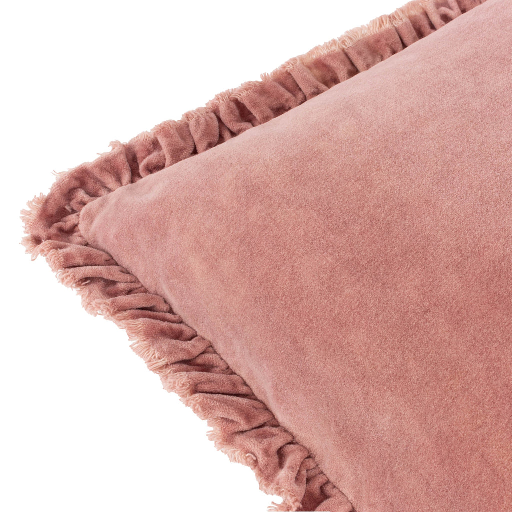 Bertie Washed Cotton Velvet Cushion