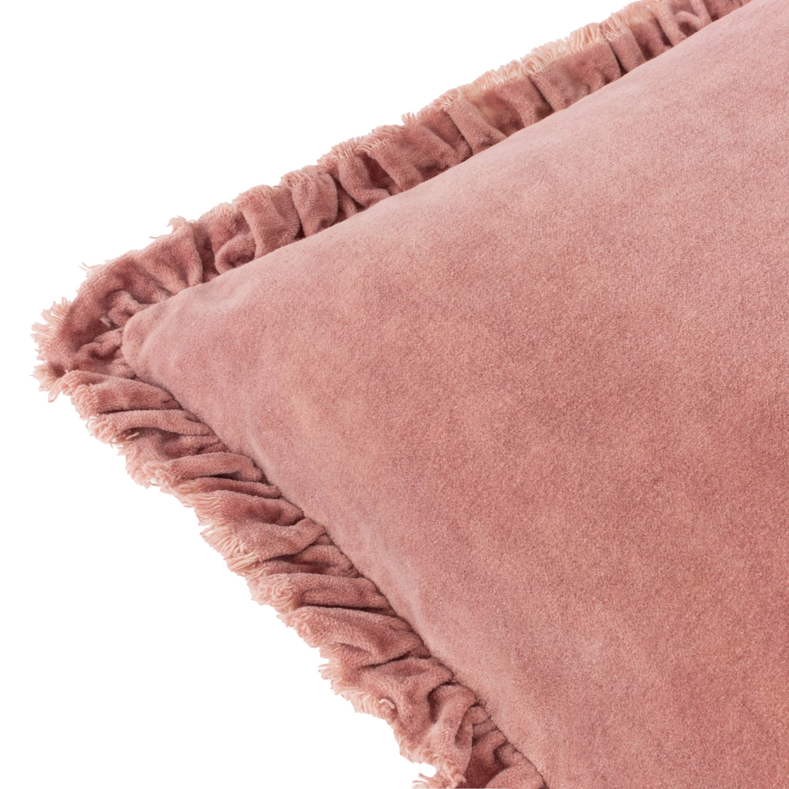 Bertie Washed Cotton Velvet Cushion