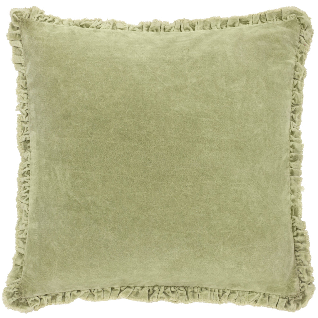 Bertie Washed Cotton Velvet Cushion