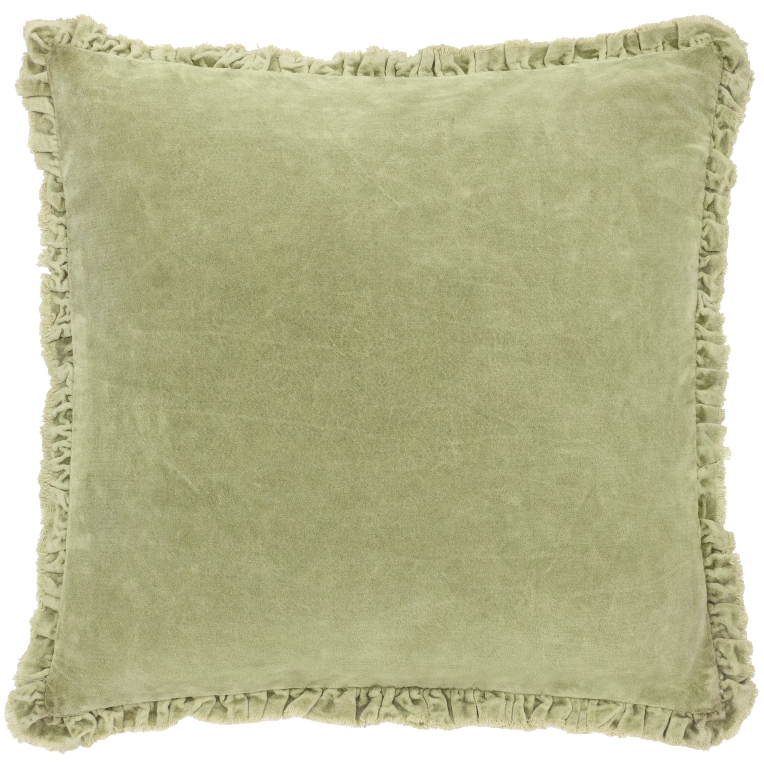 Bertie Washed Cotton Velvet Cushion