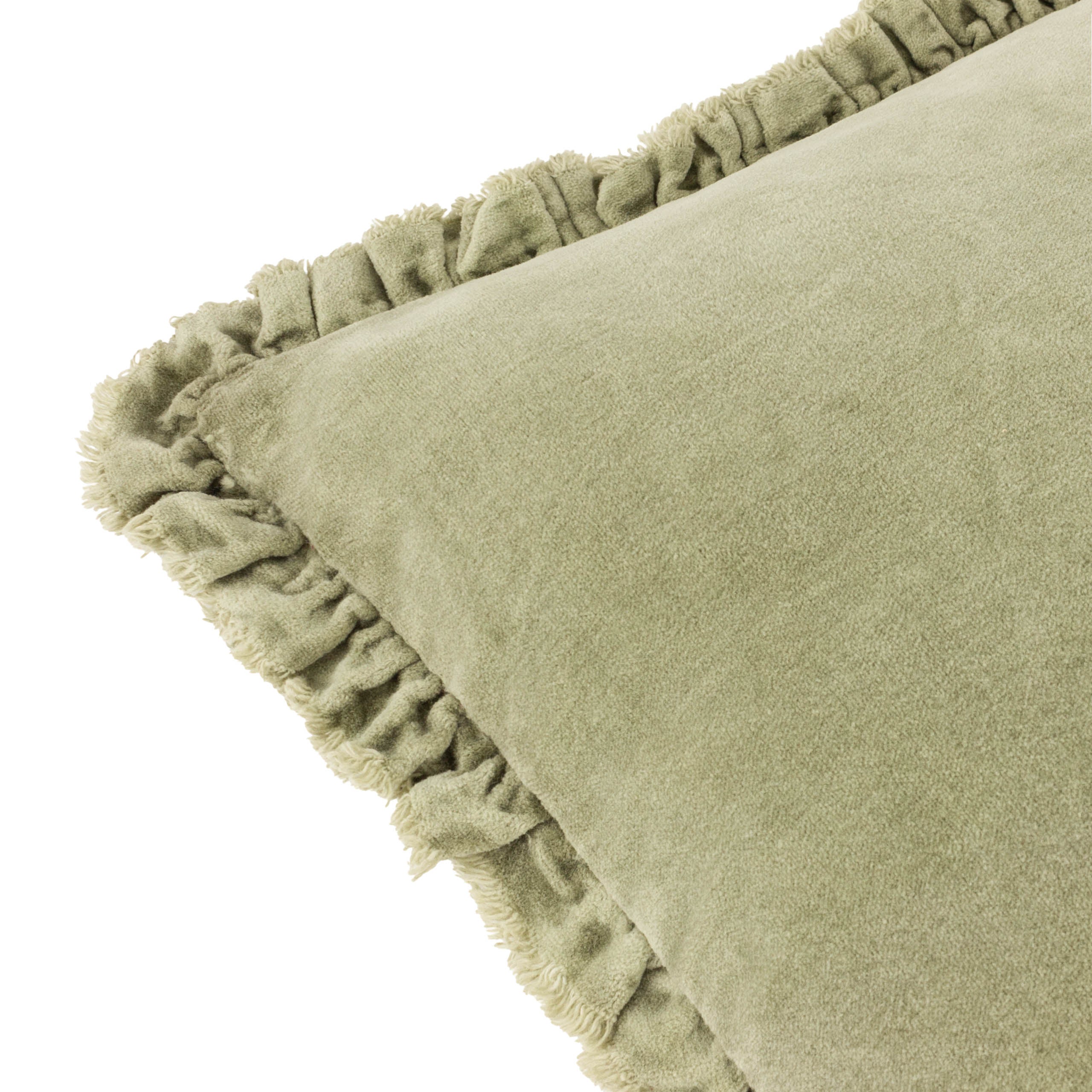 Bertie Washed Cotton Velvet Cushion