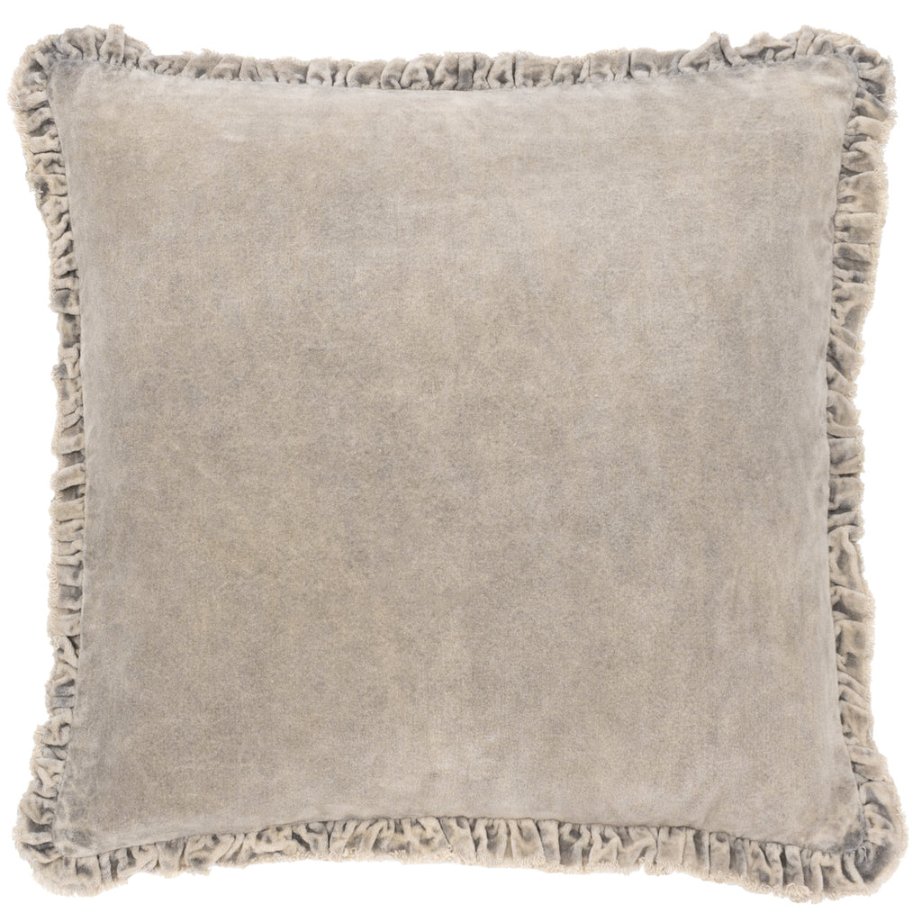 Bertie Washed Cotton Velvet Cushion