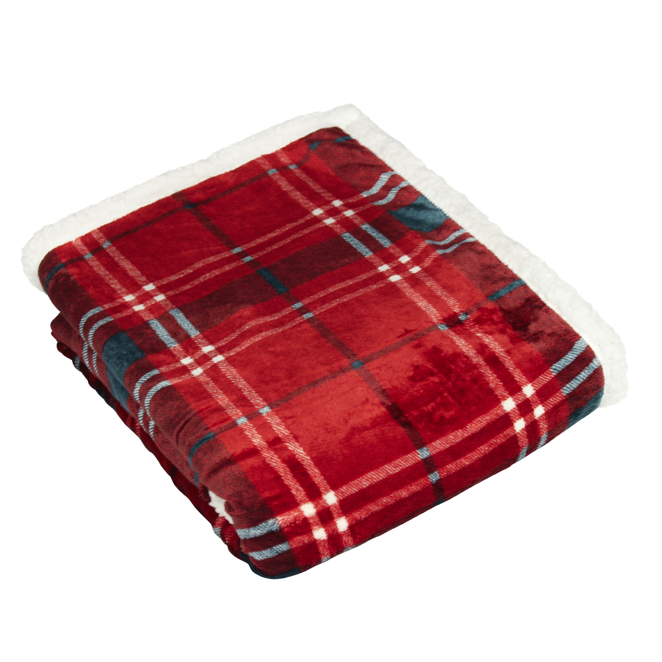Blake Check Fleece Throw