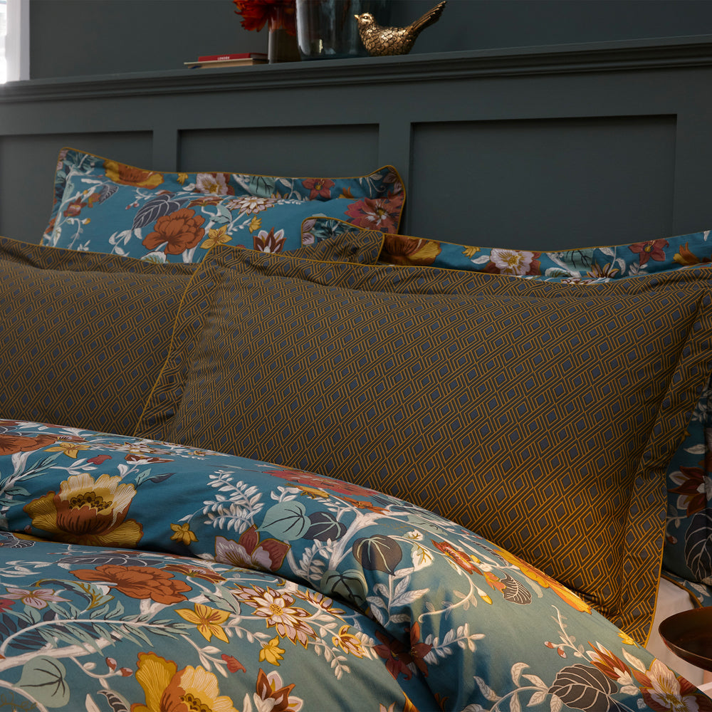 Bloom Floral 100% Cotton Duvet Cover Set