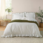 Blousey Cotton Ruffle Duvet Cover Set