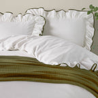 Blousey Cotton Ruffle Duvet Cover Set