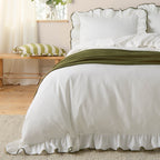 Blousey Cotton Ruffle Duvet Cover Set