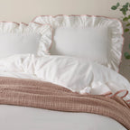 Blousey Cotton Ruffle Duvet Cover Set