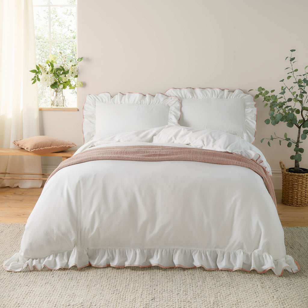 Blousey Cotton Ruffle Duvet Cover Set