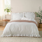 Blousey Cotton Ruffle Duvet Cover Set