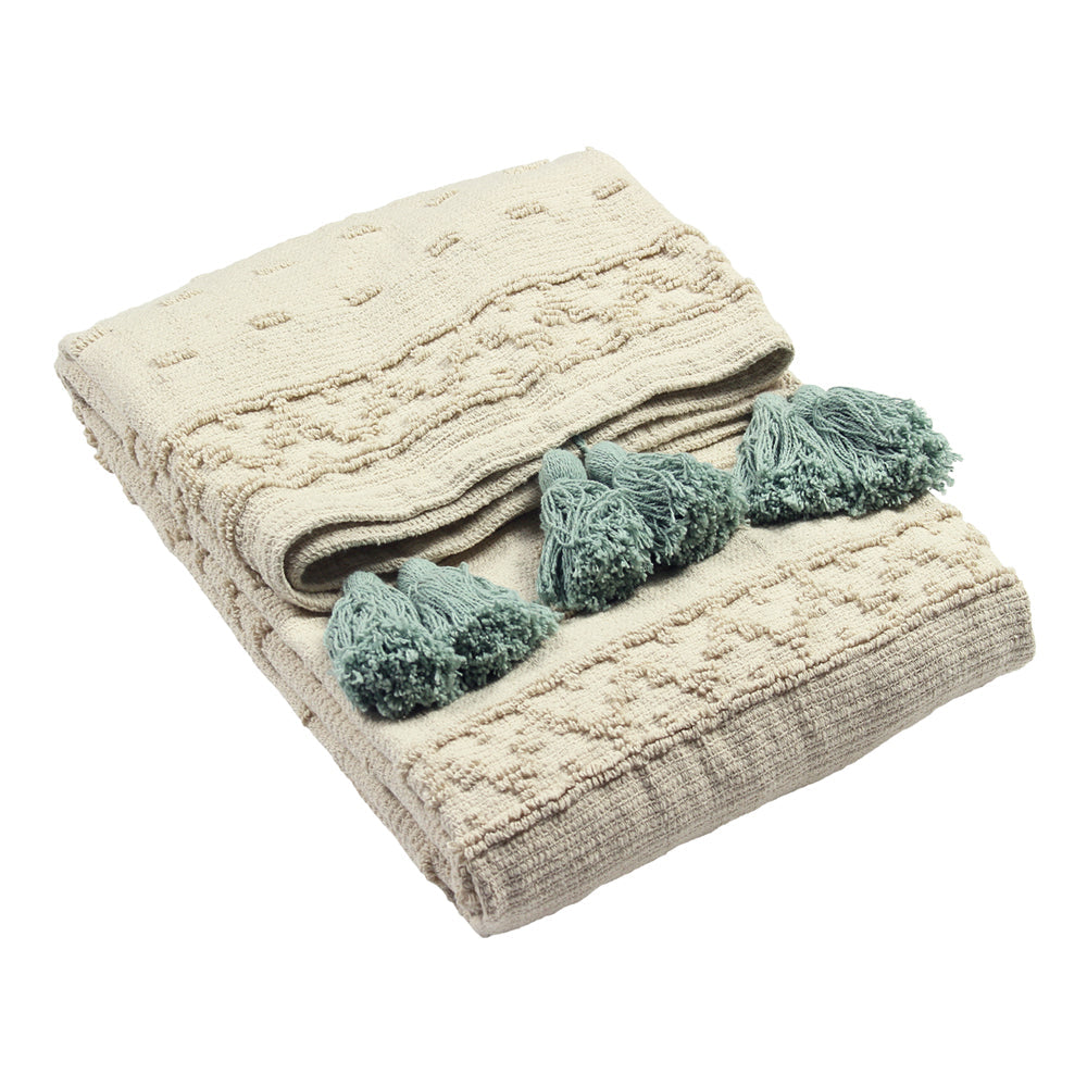 Boho Cotton Tufted Throw
