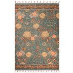 Bolais Floral Tasselled Indoor Rug
