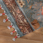 Bolais Floral Tasselled Indoor Rug