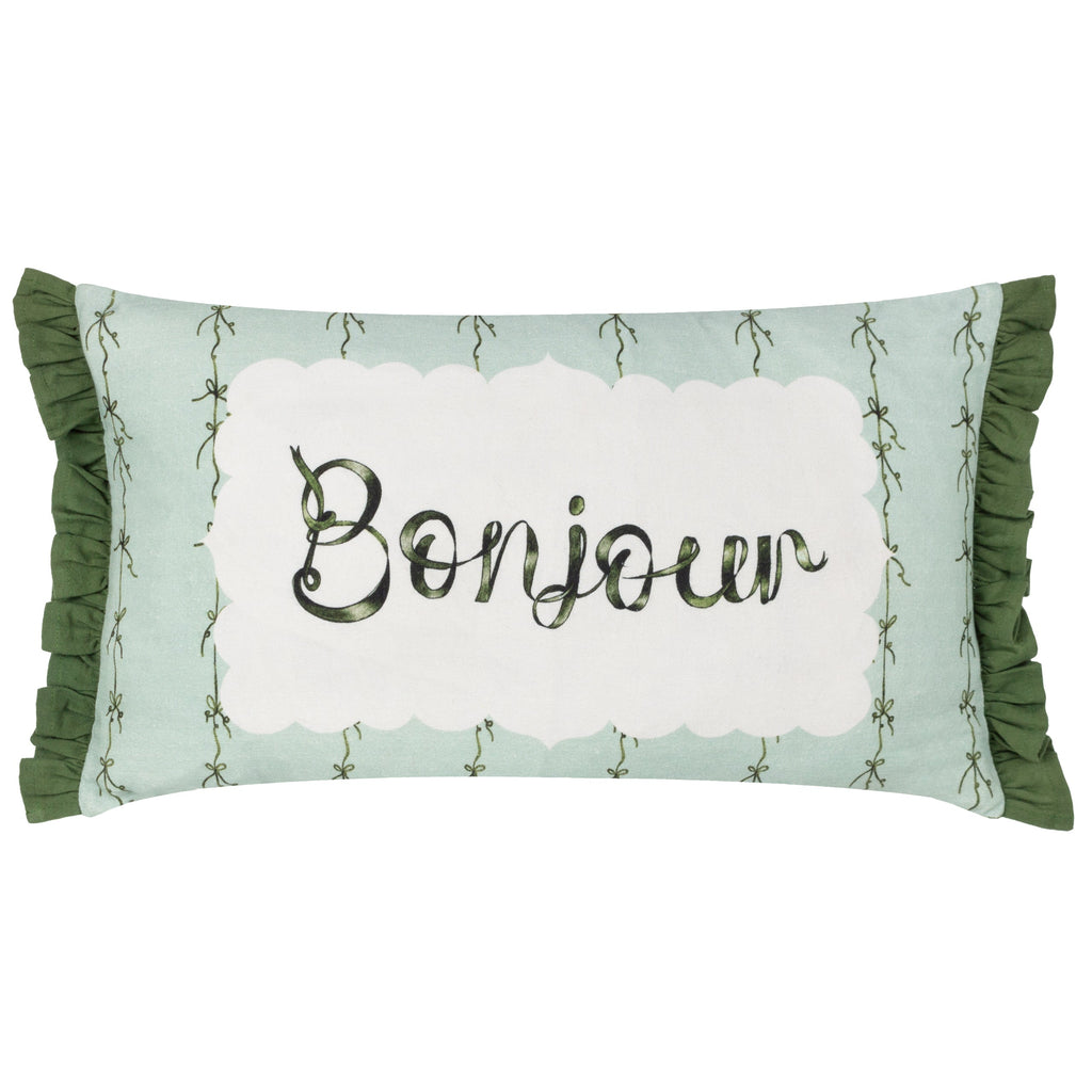 Bonjour Printed Cushion