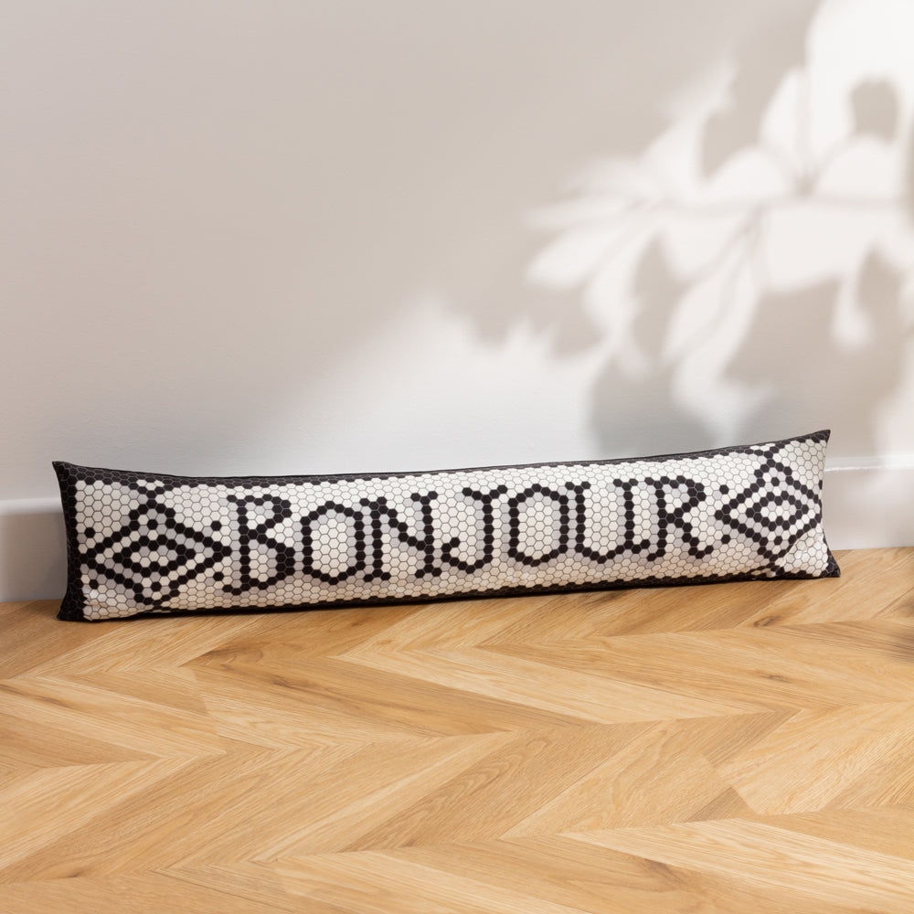 Mosaic Message Bonjour Draught Excluder