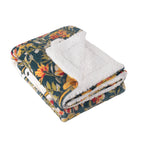 Bootanical Sherpa Fleece Throw