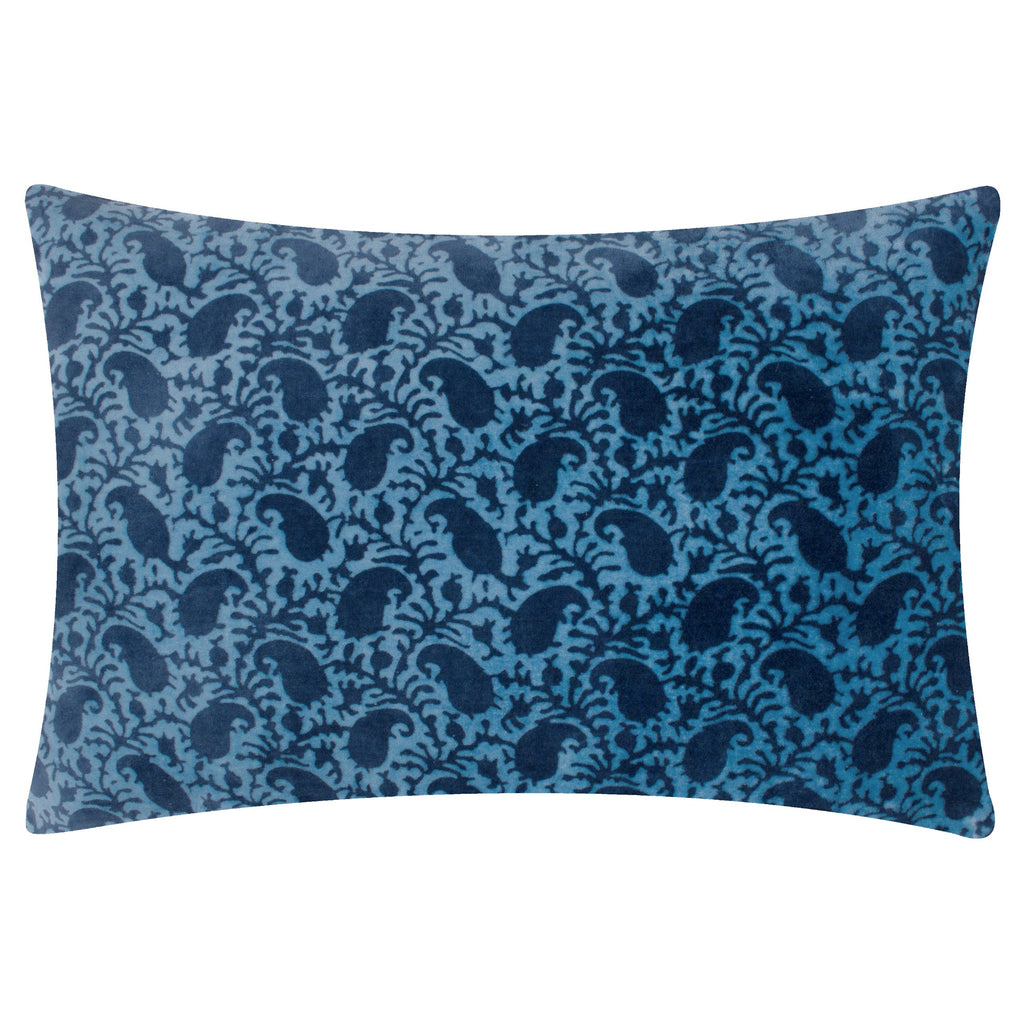 Boteh Printed Velvet Cushion