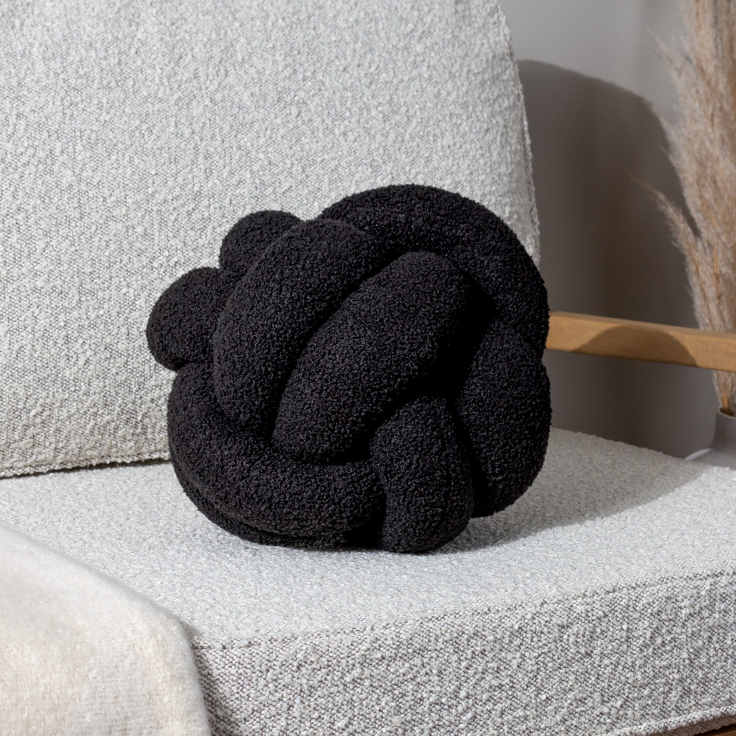 Boucle Knot Fleece Cushion