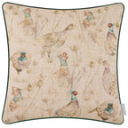 Bowmont Pheasant Printed Piped Cushion