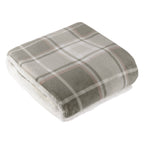 Braemar Check Sherpa Fleece Throw