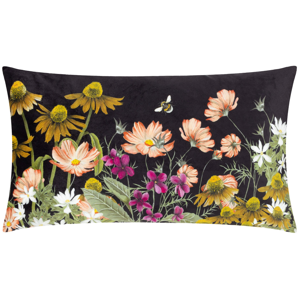 Braywick Floral Printed Velvet Cushion