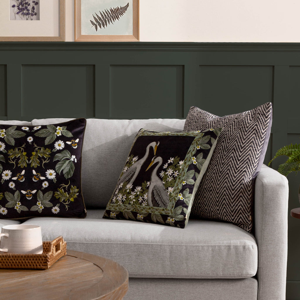 Braywick Wilbur  Printed Velvet Cushion