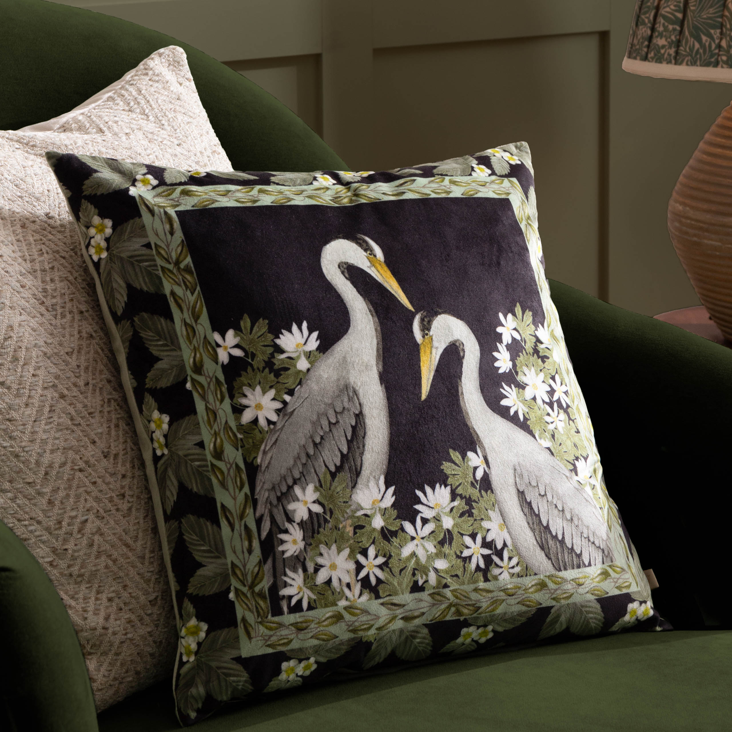 Braywick Wilbur  Printed Velvet Cushion