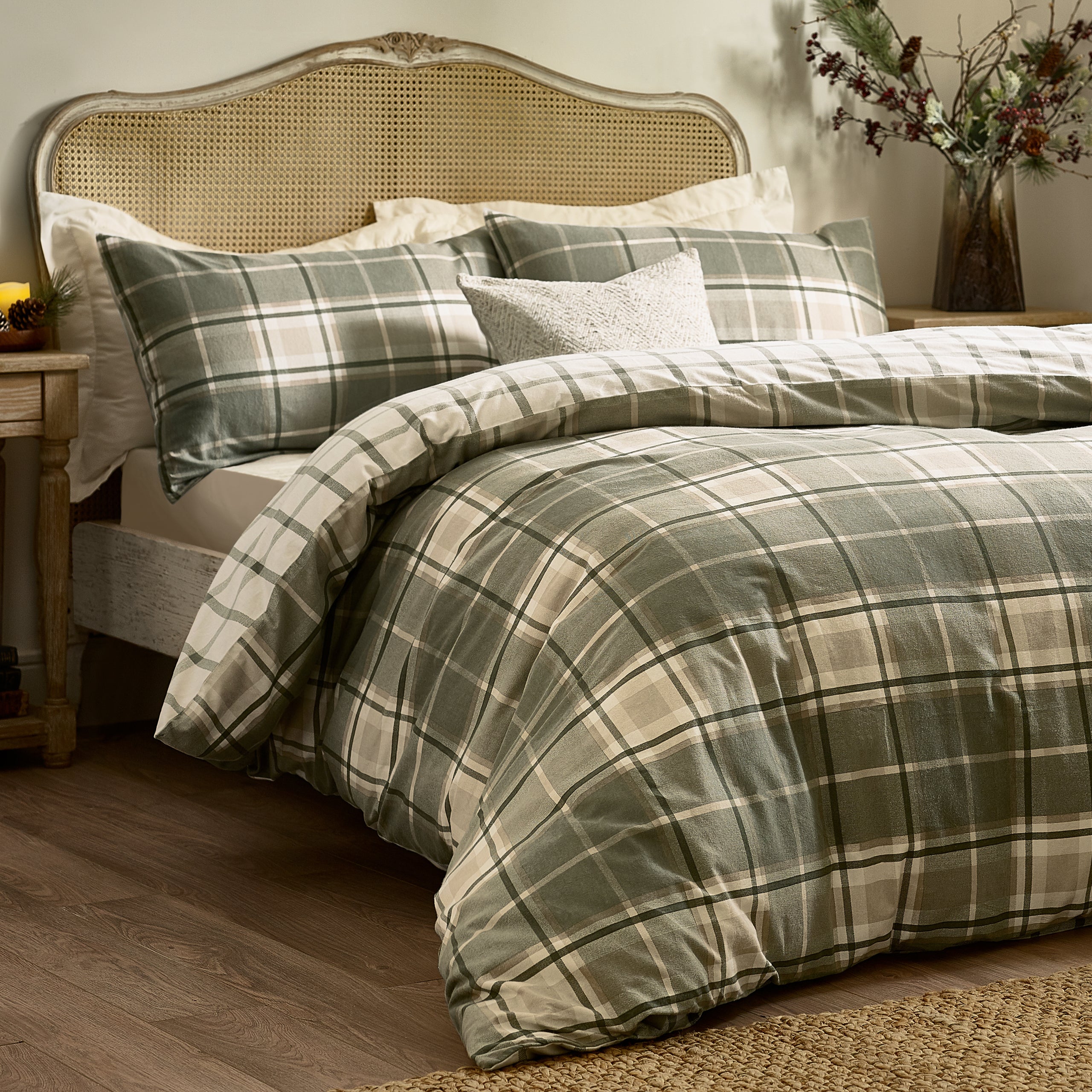 Braemar Check Soft Brushed Cotton Duvet Cover Set