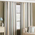 Broadway Striped Eyelet Curtains