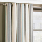 Broadway Striped Eyelet Curtains