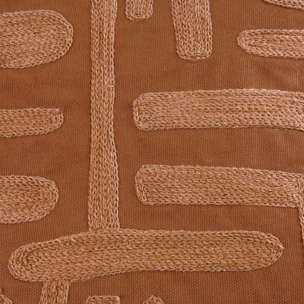 Brooke Embroidered Cotton Cushion