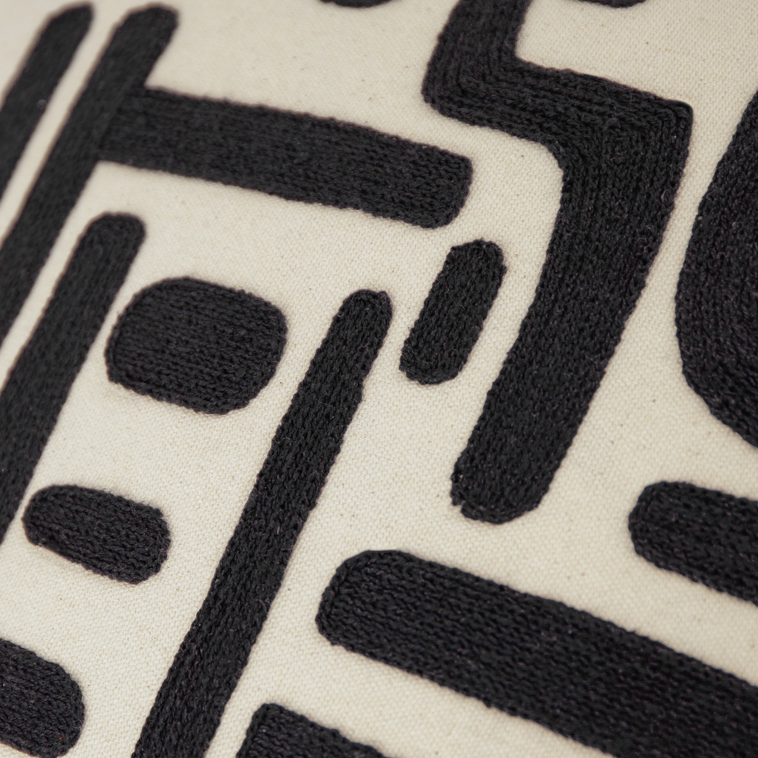 Brooke Embroidered Cotton Cushion