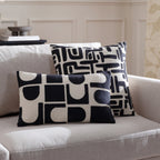 Brooke Embroidered Cotton Cushion