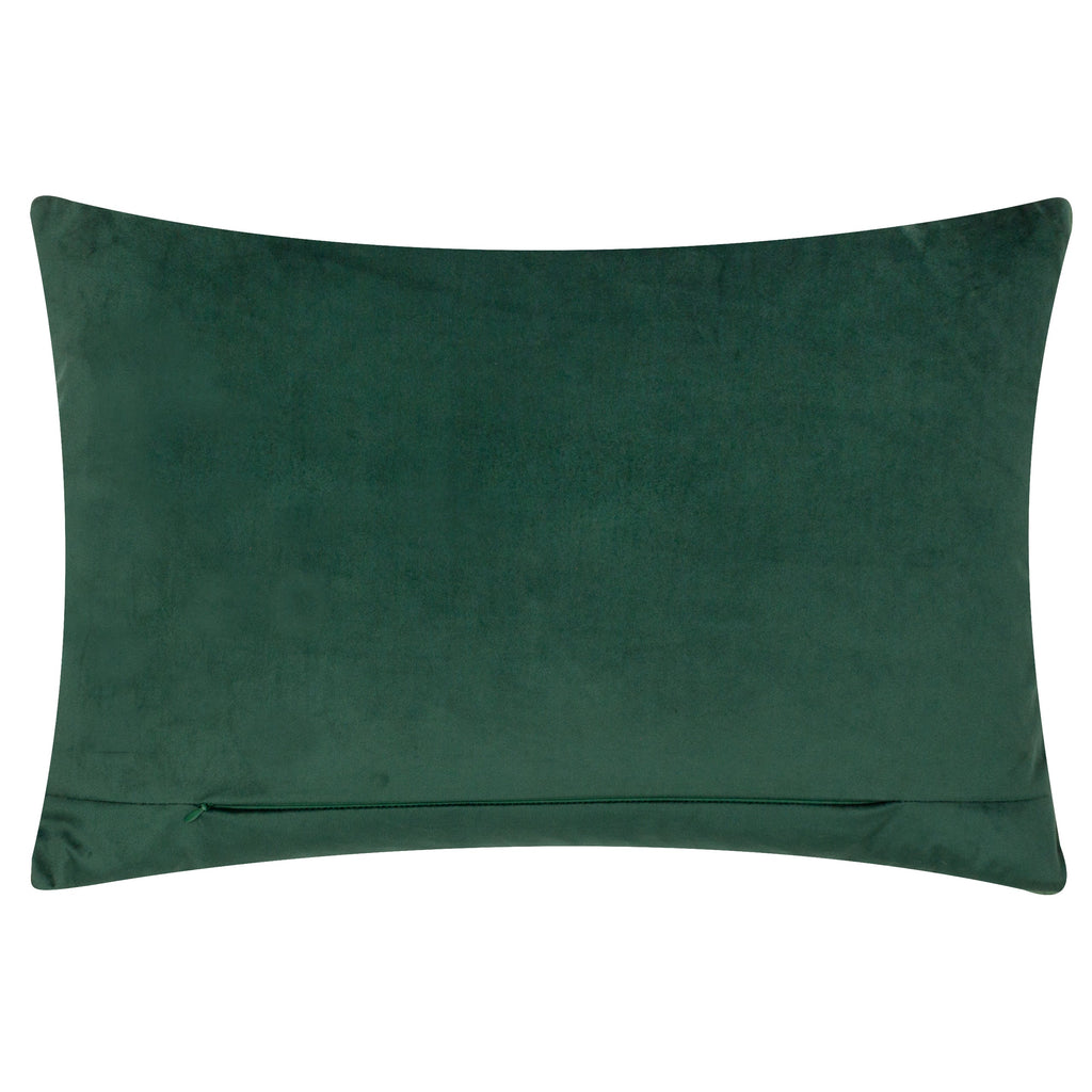 Brook Embroidered Velvet Cushion