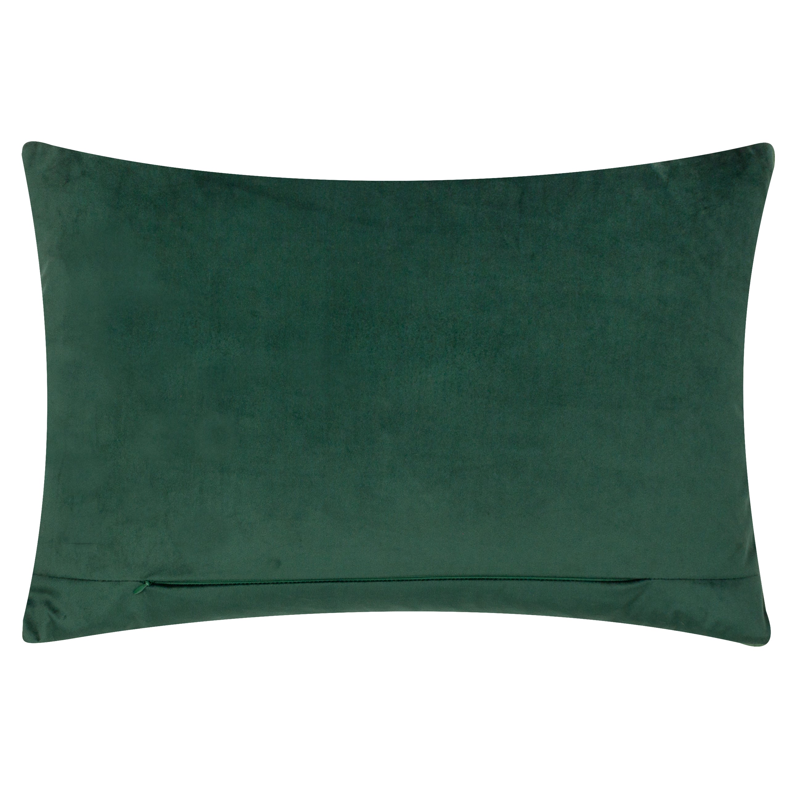 Brook Embroidered Velvet Cushion
