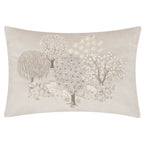 Brook Embroidered Velvet Cushion