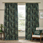 Brook Woodland Jacquard Pencil Pleat Curtains