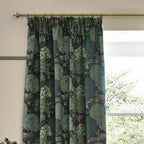 Brook Woodland Jacquard Pencil Pleat Curtains