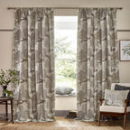 Brook Woodland Jacquard Pencil Pleat Curtains