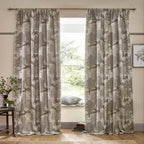 Brook Woodland Jacquard Pencil Pleat Curtains