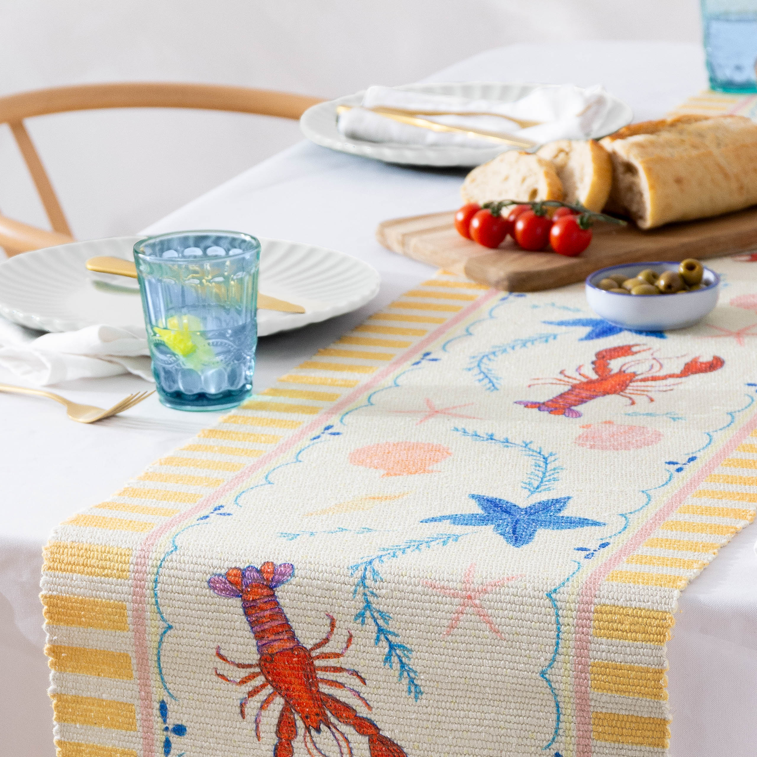 Brunch Stripes Indoor/Outdoor Table Runner