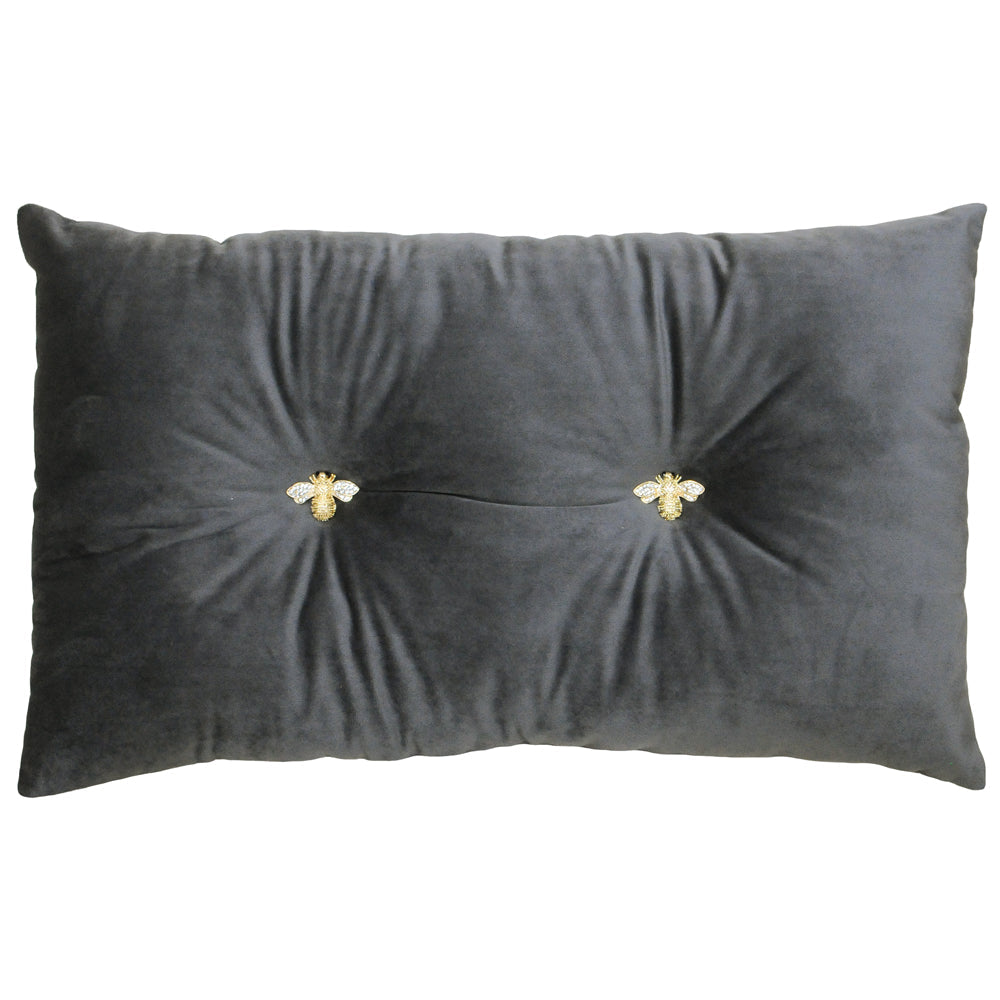 Bumble Bee Velvet Cushion