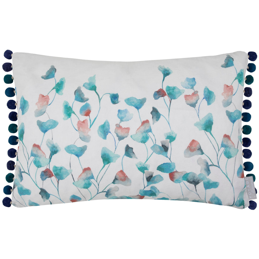 Cala Printed Pom Pom Cushion